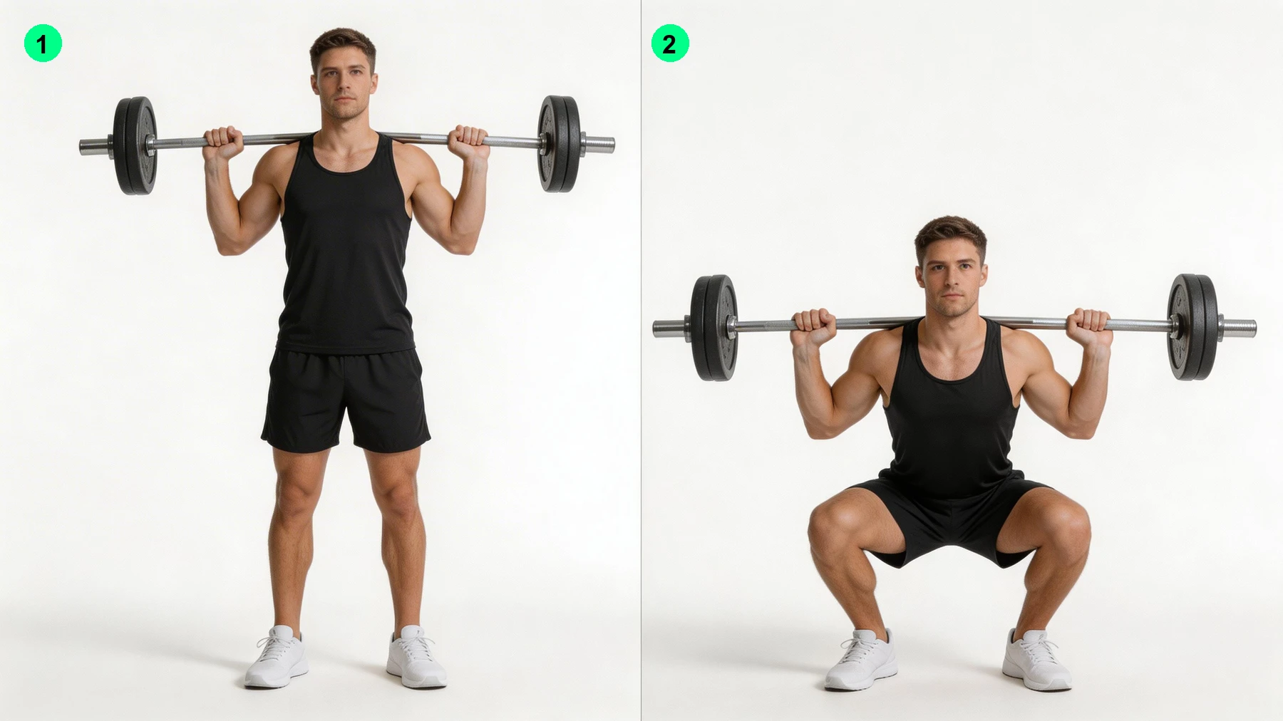 Squat profond : technique correcte